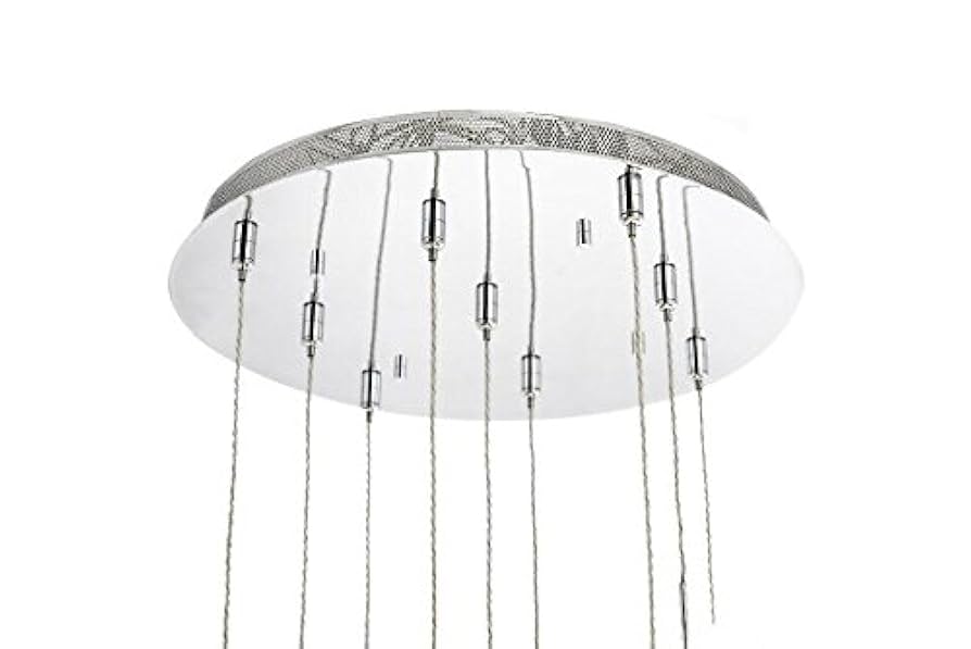 Cluster Led Multi-Light 9 Jax DNA Cascade Chandelier White